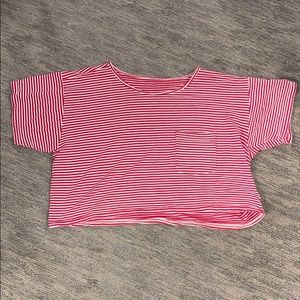 Red Stripped Women’s T-Shirt